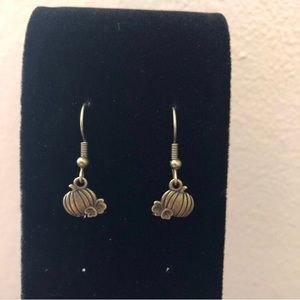 Brushed Gold Pumpkin Earrings